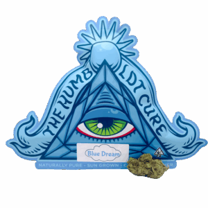 Blue Dream packaging with mystical design.